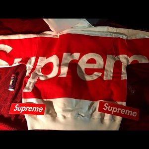 BRAND NEW AUTHENTIC SUPREME BIG LOGO HOODIE LARGE
